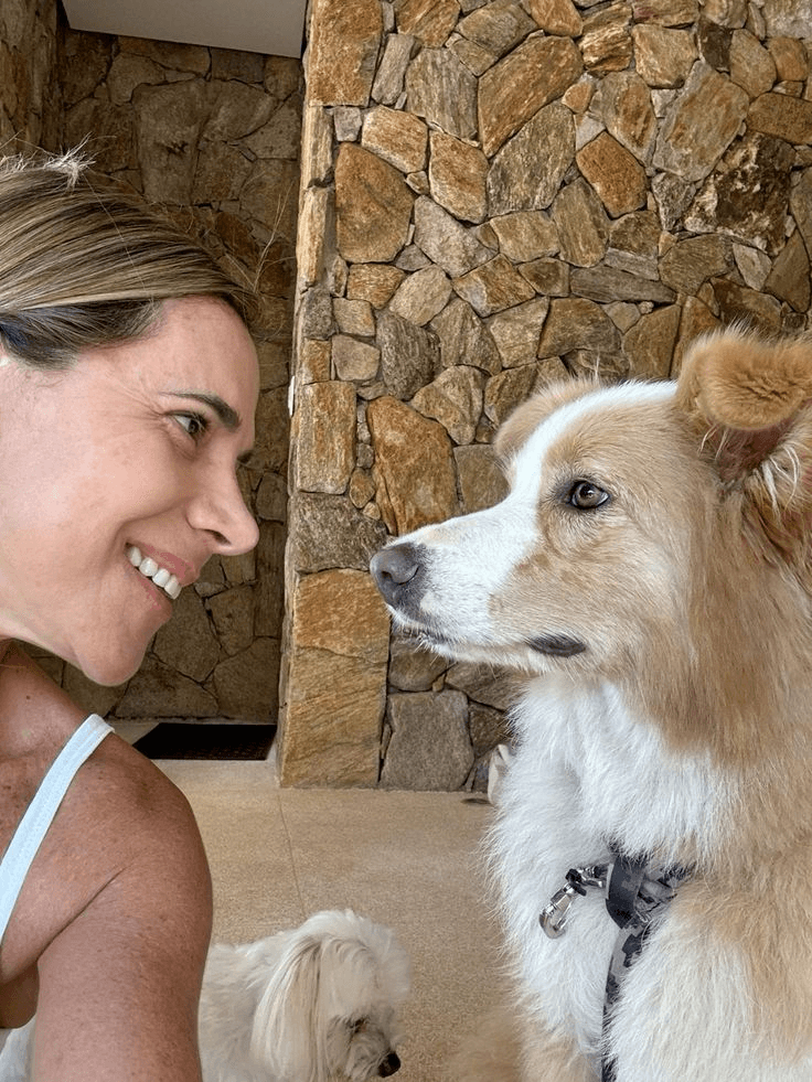 Image showing Lica the dog, before and after the protocol.